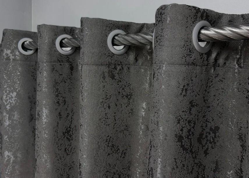 Шторы на люверсах Pavliani лен/мрамор 1,5х2,5 м 2 шт. Графитовый (1667ш 37-0170) - фото 2 Шторы на люверсах Pavliani лен/мрамор 1,5х2,5 м 2 шт. Графитовый (1667ш 37-0170) - фото 2