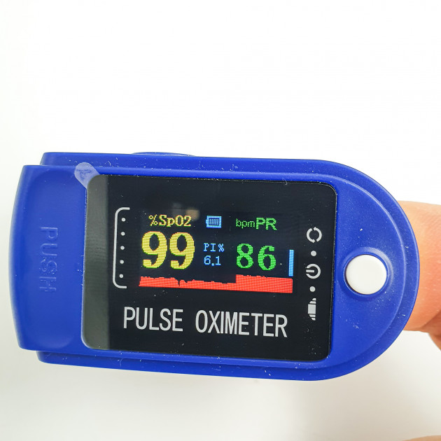 Пульсоксиметр на палець UKC Pulse Oximeter 807 з монітором кисню в крові і автоматичним відключенням - фото 2