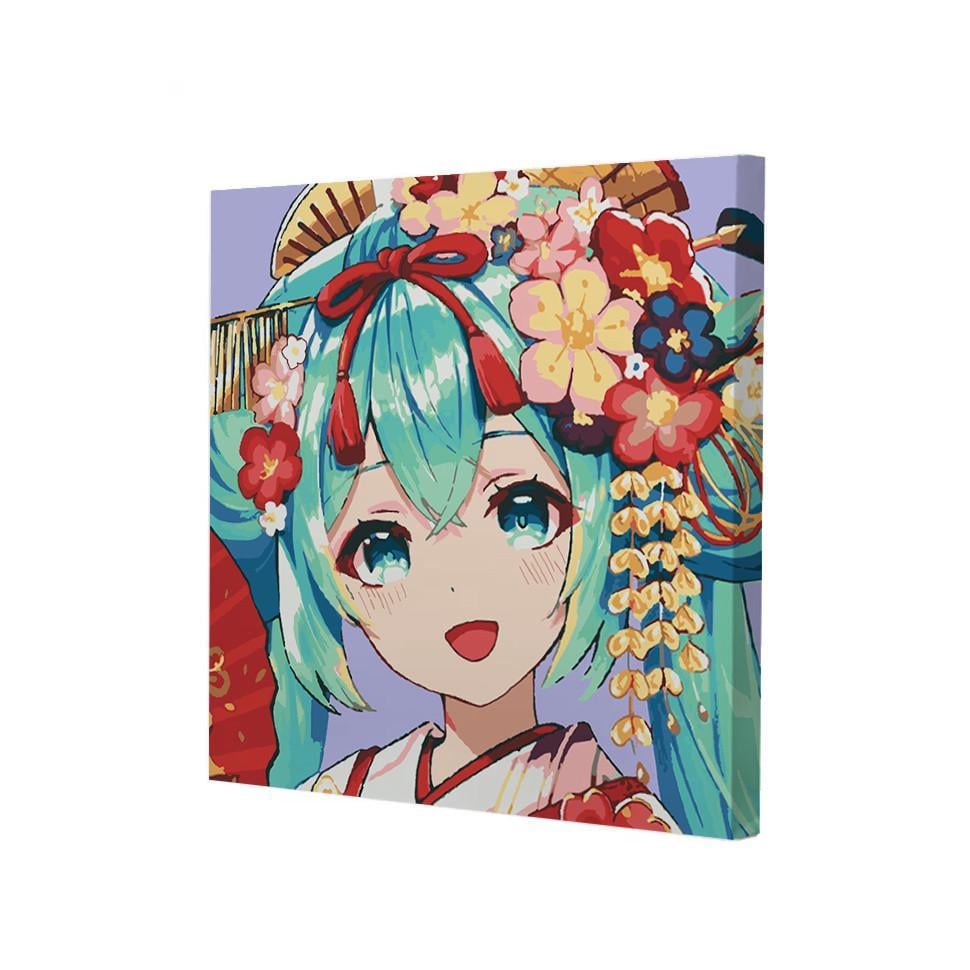 Картина по номерам Riviera Blanca Мику Хатцуне 40x40 см (RB-1025)