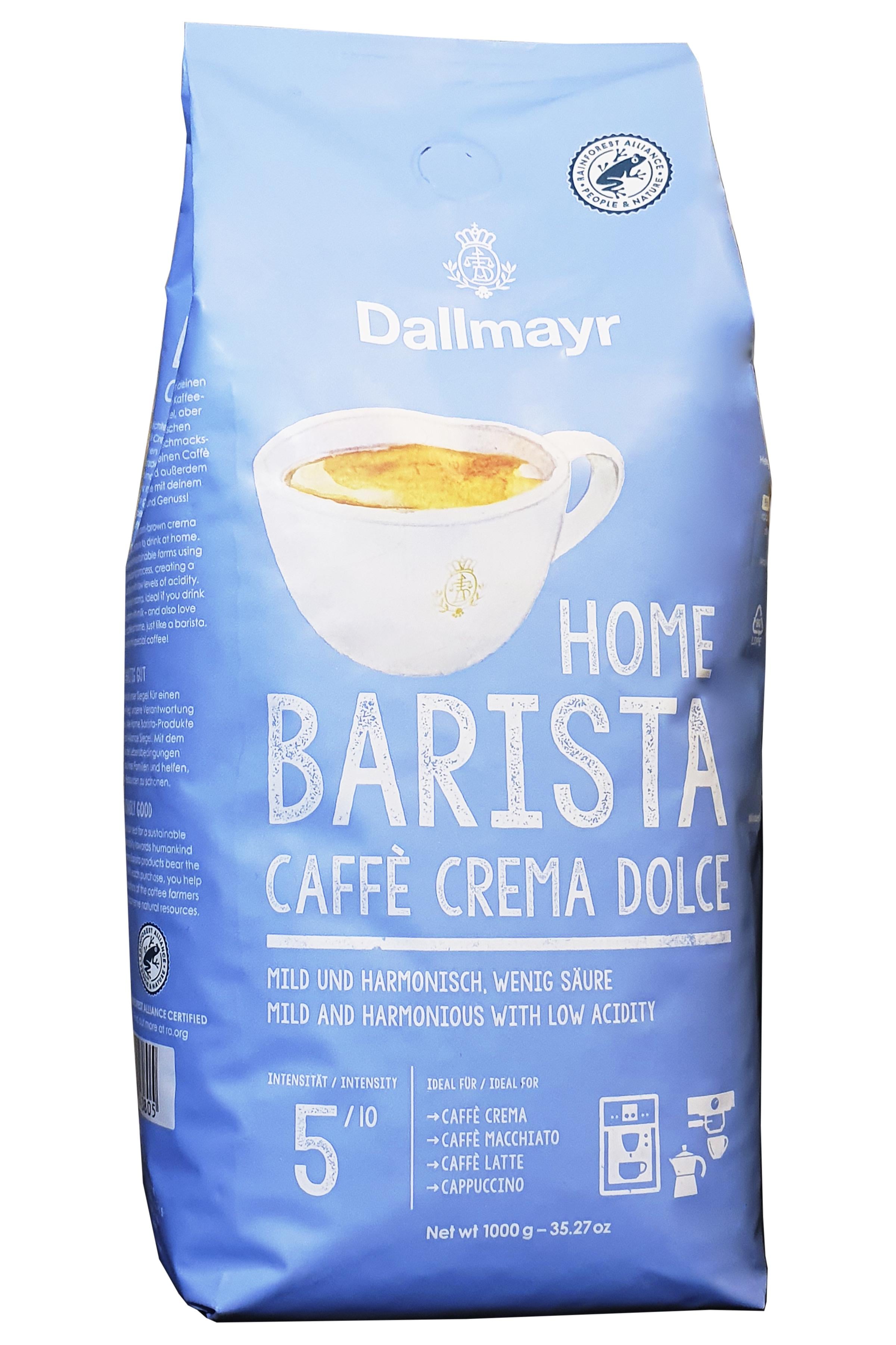Кофе зерновой Dallmayr Barista Caffe Crema Dolce 1 кг (57624)