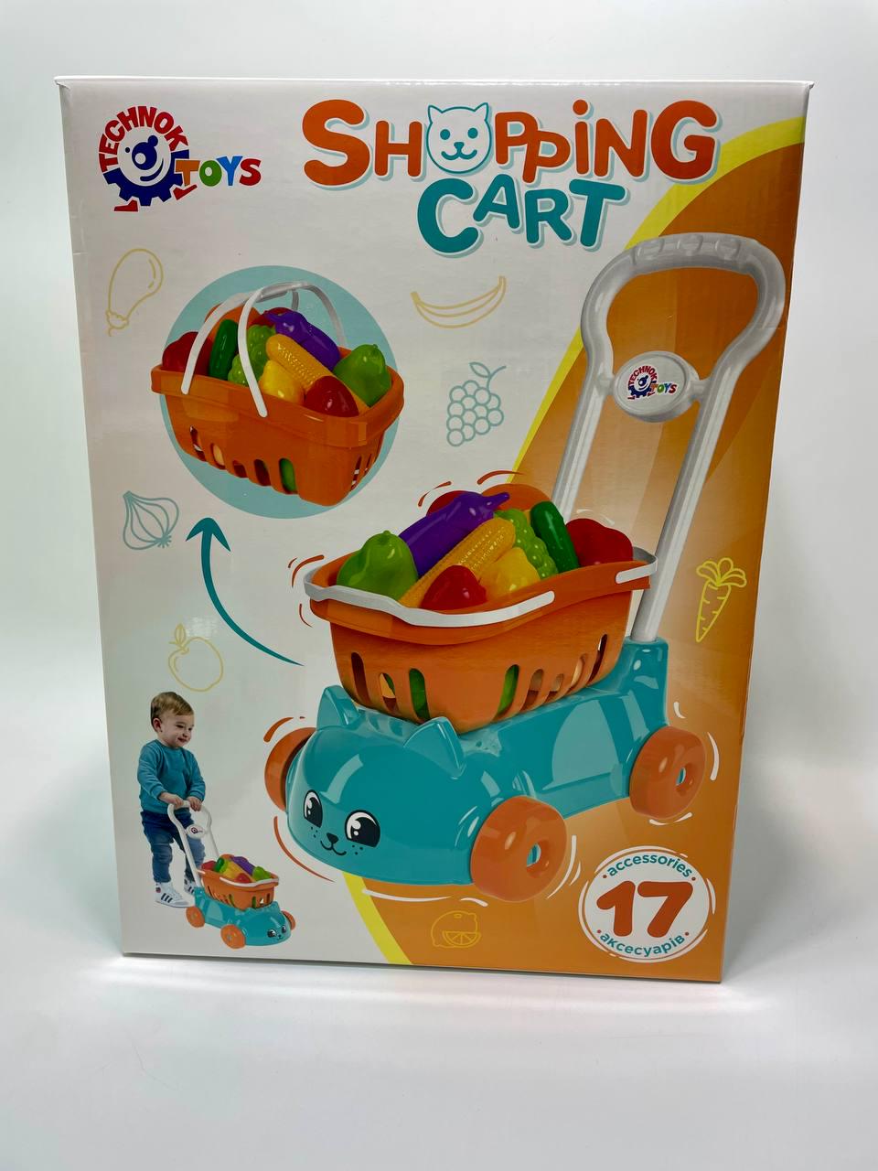 Іграшка ТехноК Toys Візок 7570 3 16 продуктів/в коробці - фото 4 Іграшка ТехноК Toys Візок 7570 3 16 продуктів/в коробці - фото 4