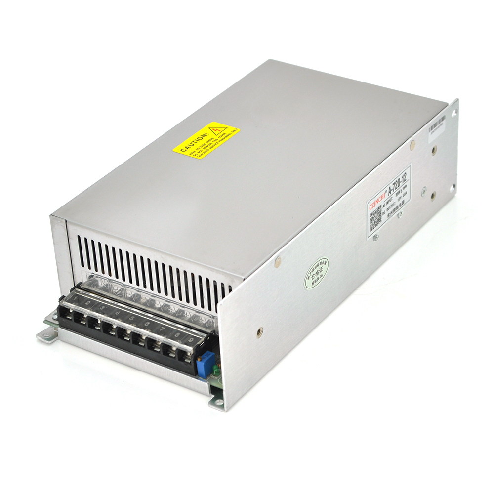 Адаптер питания для ноутбука импульсный Yoso S-720-12 12В 60А 720 Вт перфорированный для светодиодов и камер (24338)