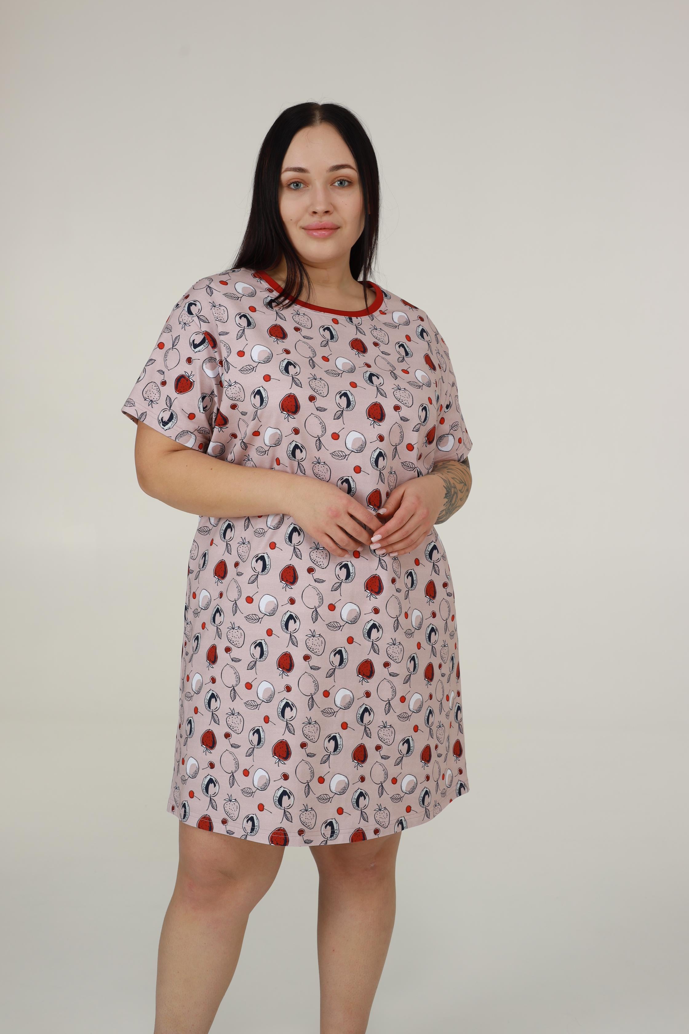 Ночная рубашка женская Ellen Sorbet LDK 129/10/01 S Терракотовый