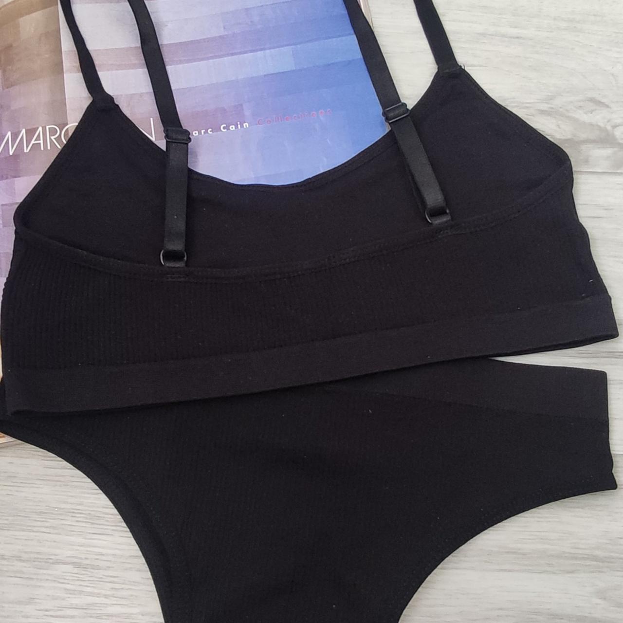 Комплект нижнего белья в рубчик L Темно-пудровый (1450) - фото 5 Комплект нижнего белья в рубчик L Темно-пудровый (1450) - фото 5