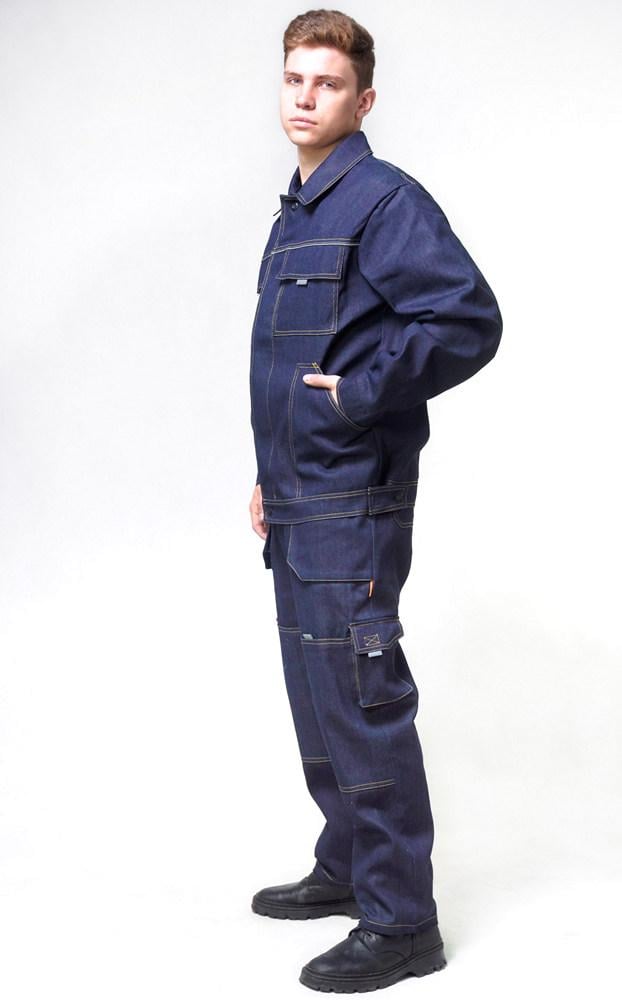 Костюм робочий ДЖИНС куртка та напівкомбінезон р. 44/46 182-188 см (24846760) - фото 2 Костюм робочий ДЖИНС куртка та напівкомбінезон р. 44/46 182-188 см (24846760) - фото 2