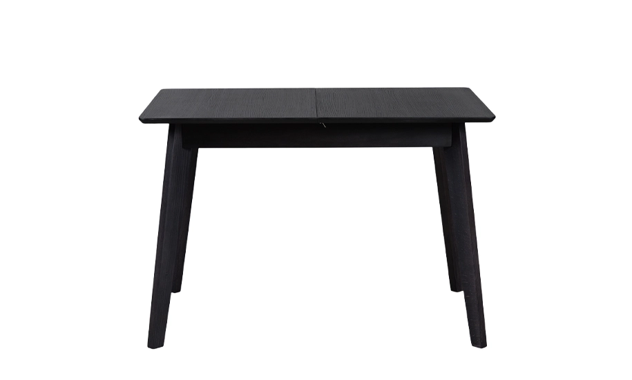 Стол раскладной Милан из массива дерева 1100/1400x700x750 мм Черный (2147484286) - фото 2