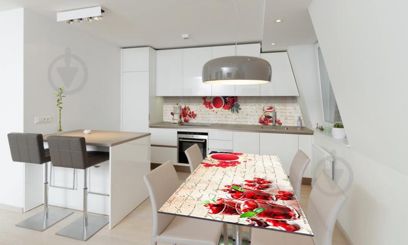 Наклейка виниловая на стол Zatarga «Красные ягоды 03» 650х1200 мм Z180759/1st