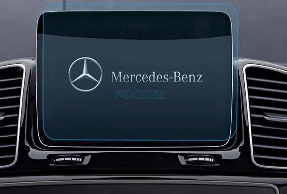 Защитное стекло Pixsel гибридное матовое на монитор Mercedes Benz GLS-CLASS 9,8" 2015-2018
