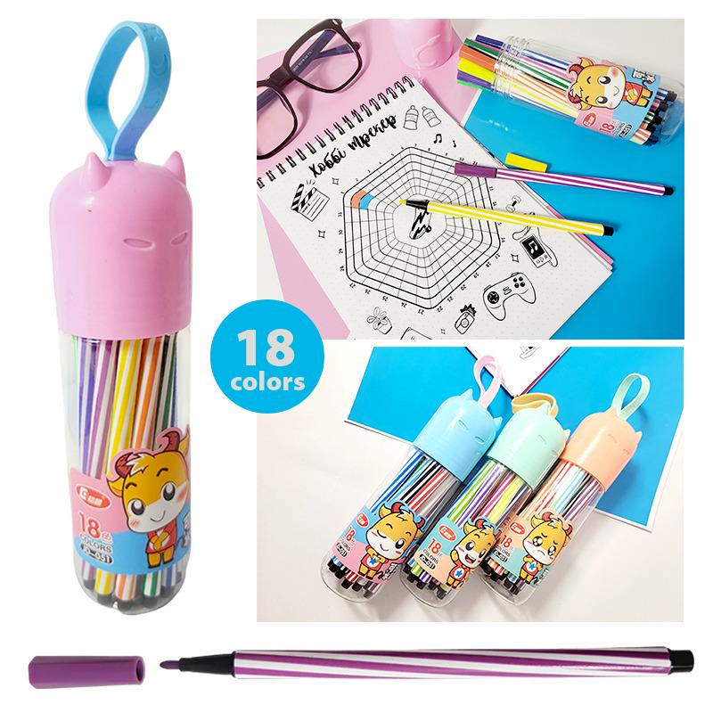 Фломастеры 18 цветов (64145) - фото 2 Фломастеры 18 цветов (64145) - фото 2