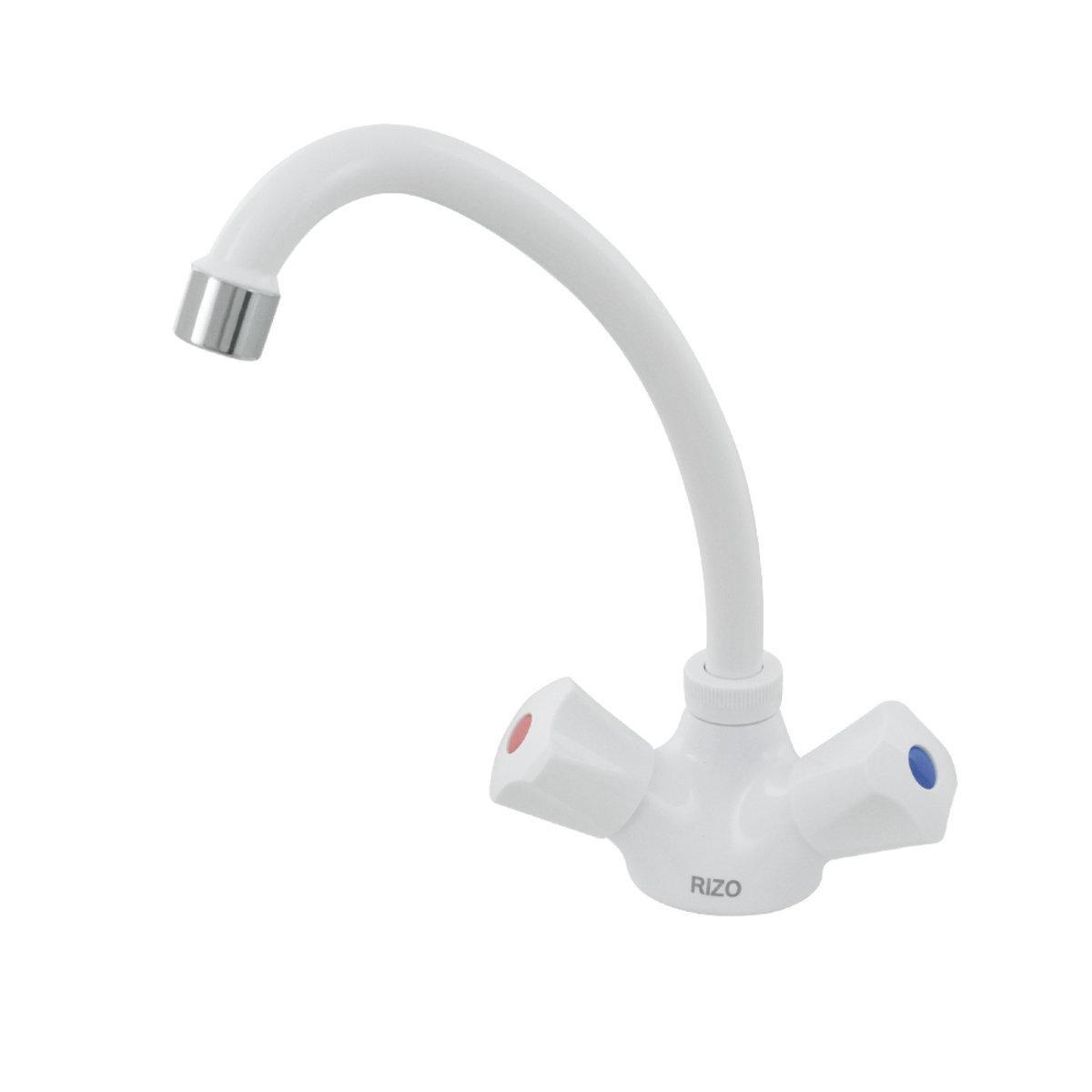 Змішувач кухонний RIZO RP48W Білий (24584771)