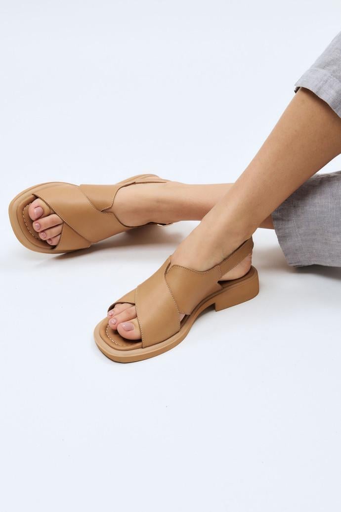 Босоножки женские LONZA кожаные р. 36 Бежевый (197611)