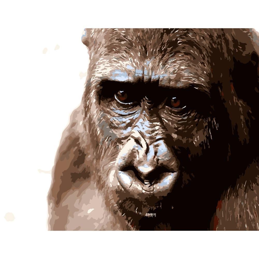 Картина по номерам Strateg Премиум Кинг-Конг 40х50 см (DY085)