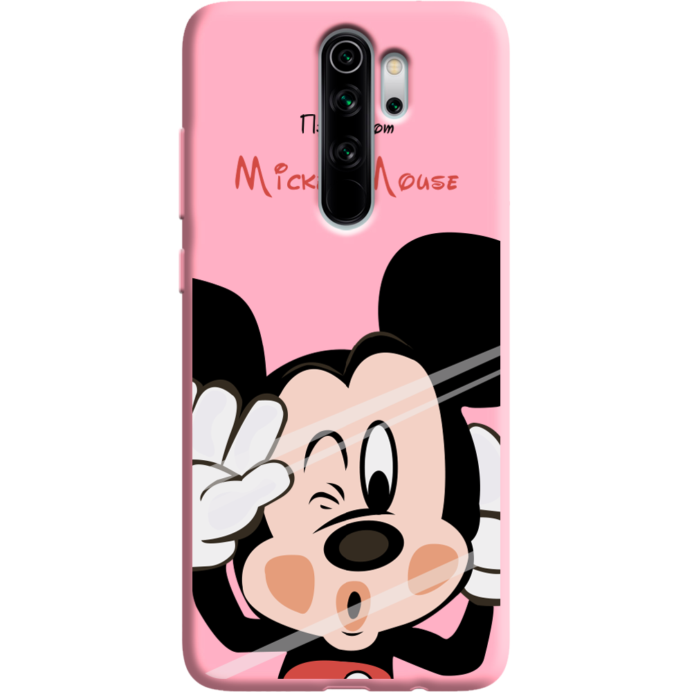 Чехол Boxface Xiaomi Redmi Note 8 Pro Mister M Розовый силикон (38222-cc58-38668)