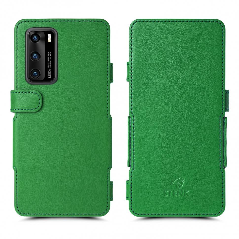 Чехол книжка Stenk Prime для Huawei P40 Зеленый (65476)