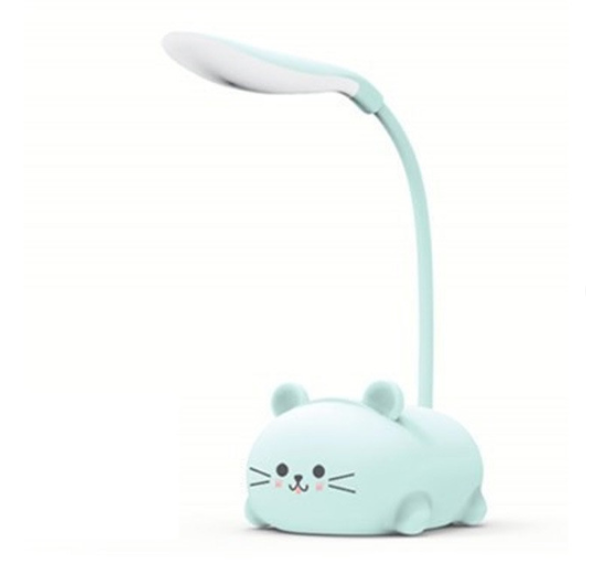 Лампа настольная аккумуляторная в виде кота Синий (HI-25S)