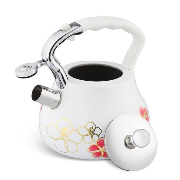 Чайник зі свистком Edenberg EB-8842 із нержавіючої сталі 3 л Білий (57-46-EB-8842-1) - фото 2 Чайник зі свистком Edenberg EB-8842 із нержавіючої сталі 3 л Білий (57-46-EB-8842-1) - фото 2