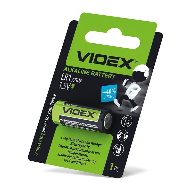 Батарейка щелочная Videx LR1 Blister (LR1 1B)