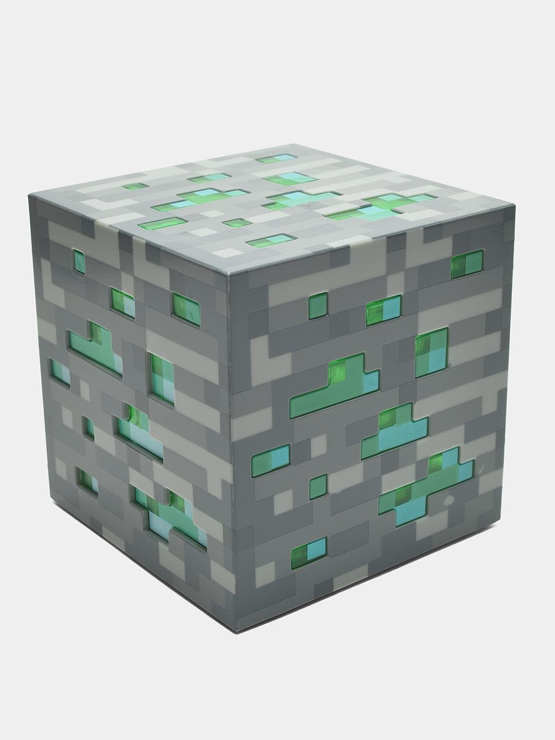 Ночник Minecraft Изумрудная руда в форме куба аккумуляторный Зеленый (262/1)