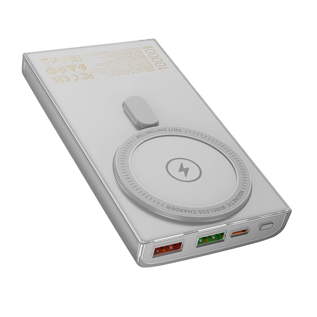 Батарея мобільна Hoco Power Bank Taurus 22,5W+PD20W magnetic digital display 10000mAh Сірий (Q22) Батарея мобільна Hoco Power Bank Taurus 22,5W+PD20W magnetic digital display 10000mAh Сірий (Q22)