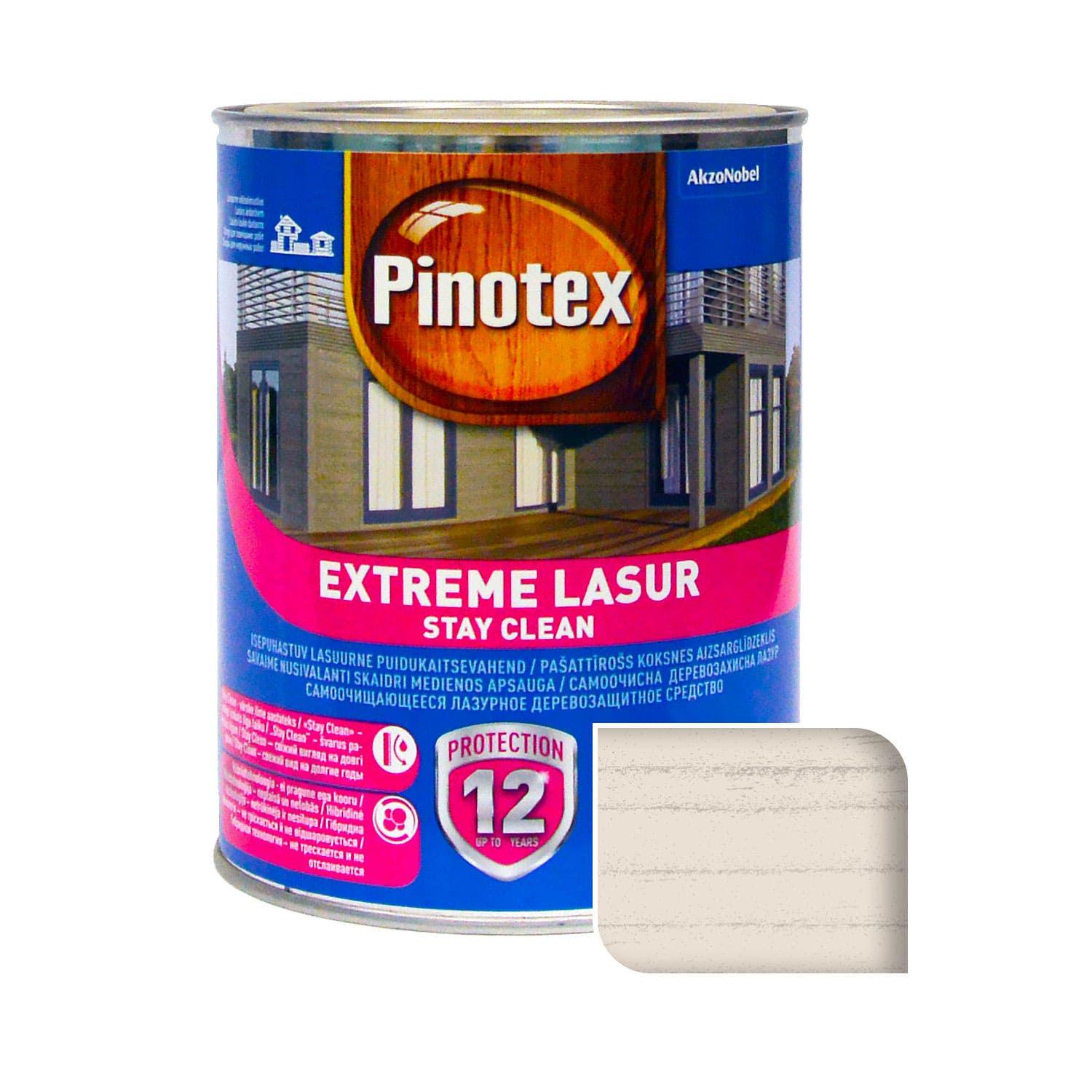 Средство деревозащитное Pinotex Extreme Lasur Снег 1 л (5302333)