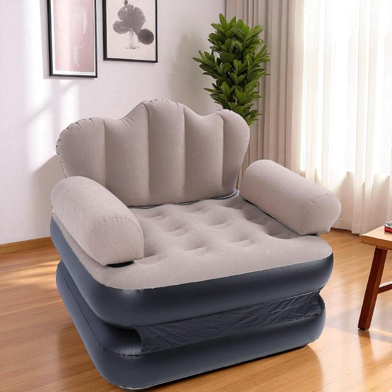 Диван надувний трансформер з підлокітниками 195х93х70 см