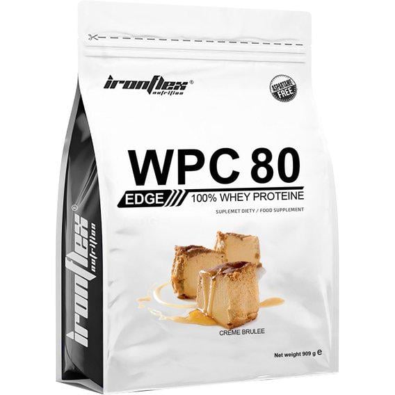Протеин IronFlex WPC 80eu EDGE 900 г 30 порций Creme Brulee