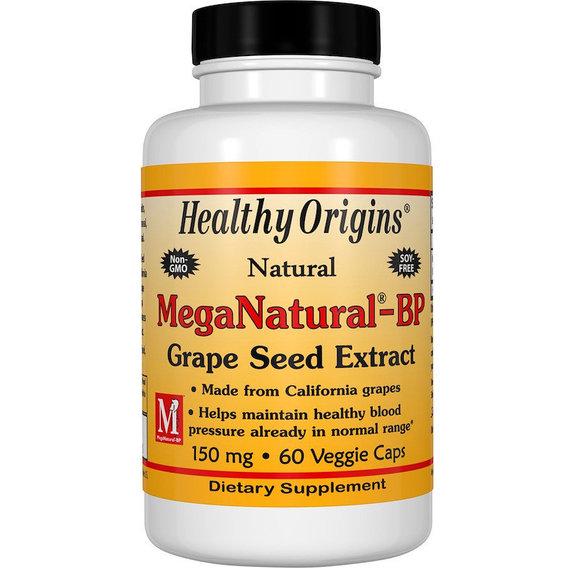 Экстракт виноградных косточек Healthy Origins MegaNatural-BP Grape Seed Extract 150 мг 60 капс. (000001659)