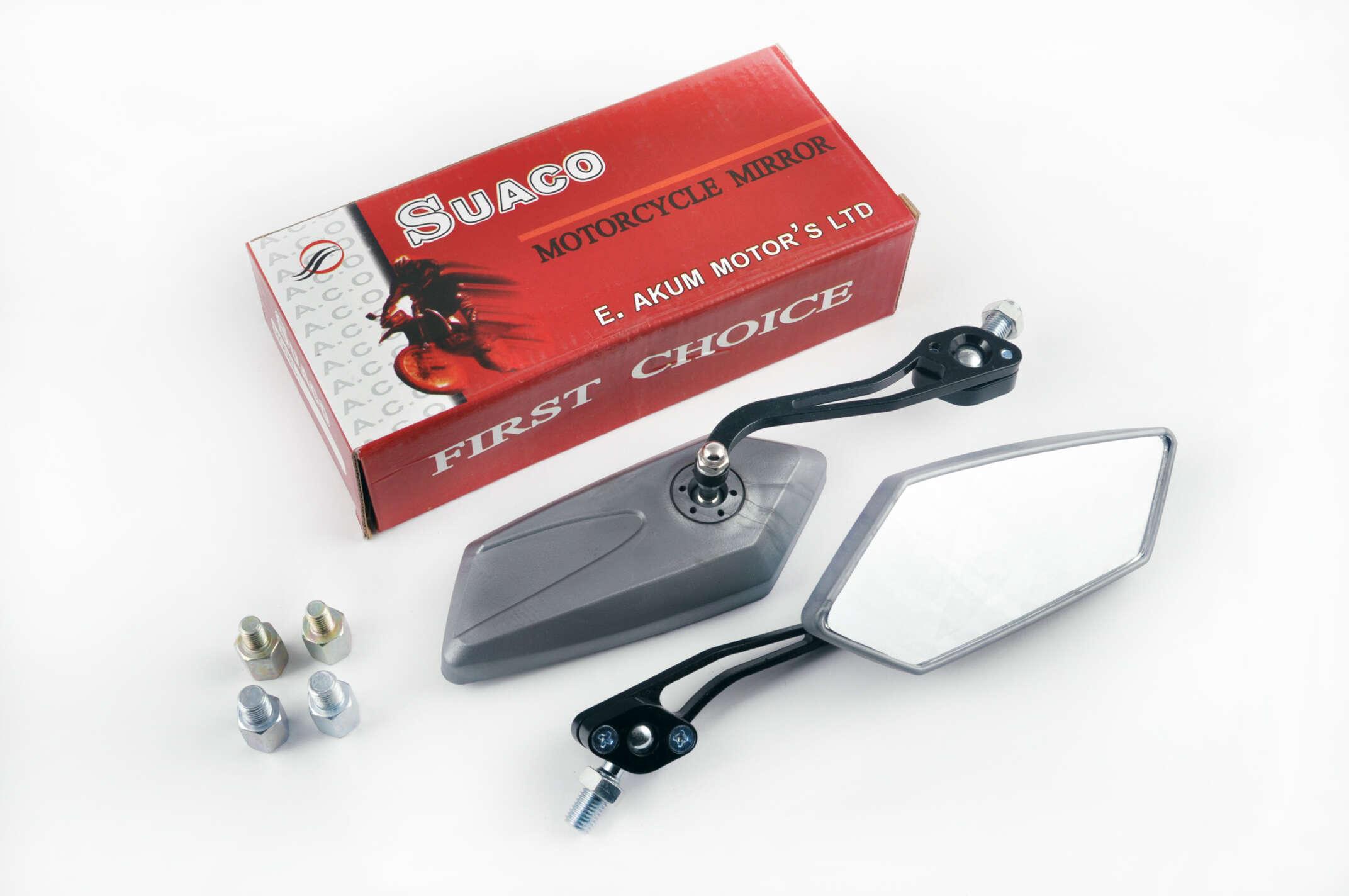 Зеркала SUACO 8/10 мм Серебряный (Z-492)