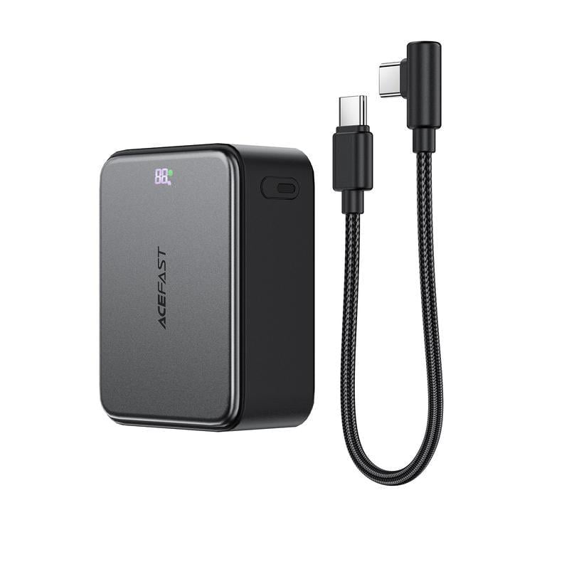 Аккумулятор наружный Acefast M28-10000 22,5W fast charging power bank with cable Black (34645821)