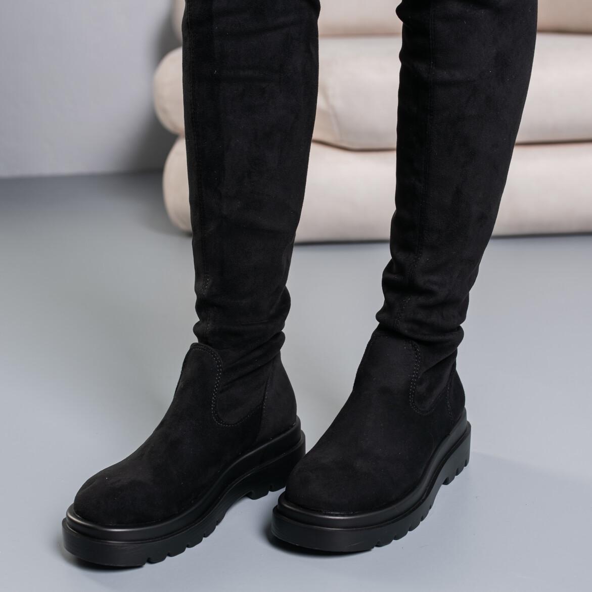 Ботфорти жіночі Fashion р. 36 23,5 см Чорний (3793) - фото 2 Ботфорти жіночі Fashion р. 36 23,5 см Чорний (3793) - фото 2