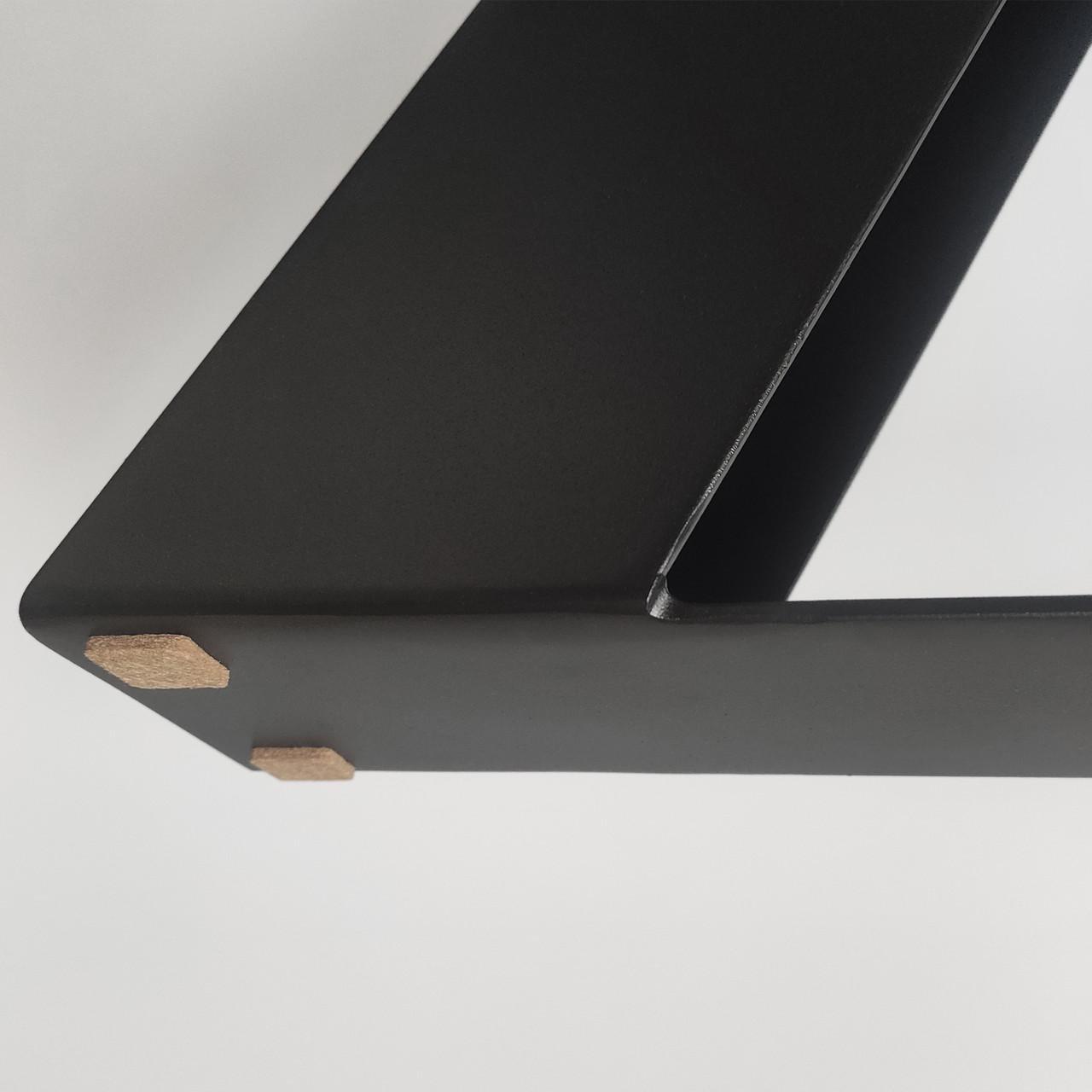 Опора для стола из металла 500х108 мм H 730 мм стальная пластина 100x4,0 мм Черный (1139) - фото 4 Опора для стола из металла 500х108 мм H 730 мм стальная пластина 100x4,0 мм Черный (1139) - фото 4