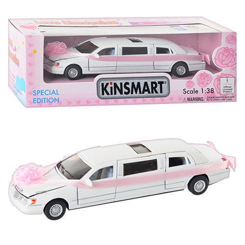 Машинка KT 7001 WW Lincoln KINSMART 1:38 Весільний лімузин 17 см (6903156226017)