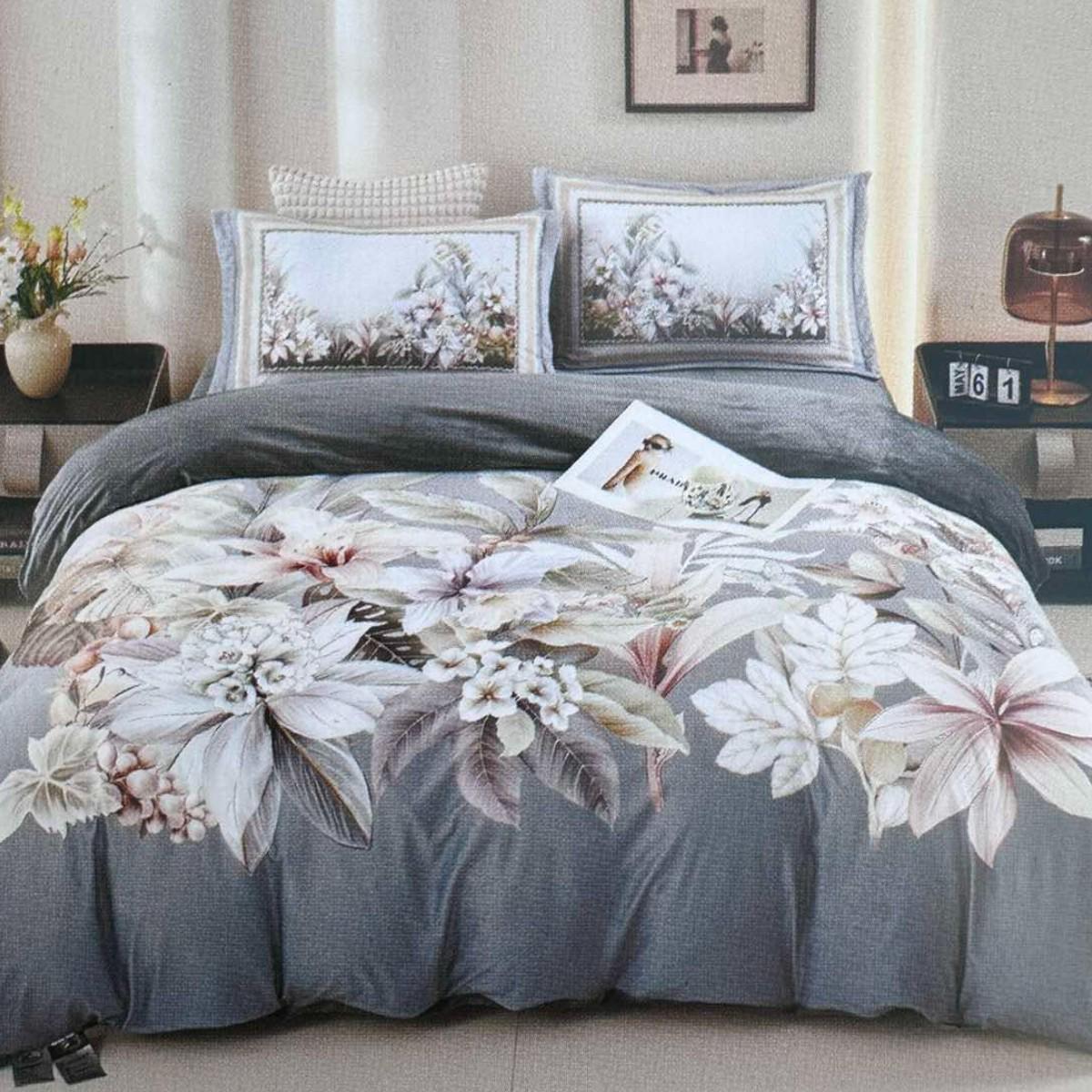 Комплект постельного белья велюровый Koloco 5D рисунок евро (42543)