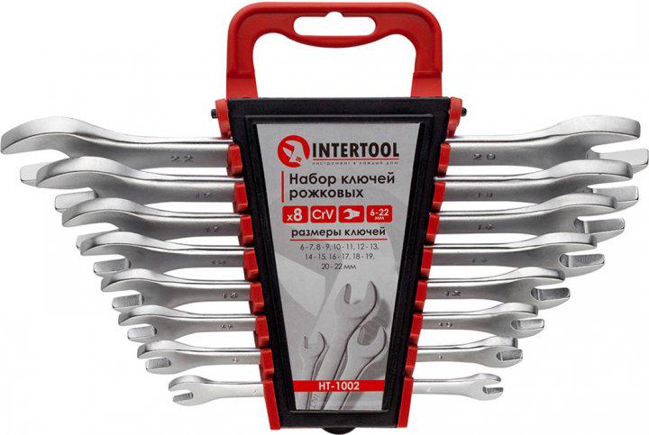 Набір ключів Intertool НT-1002 комбінованих 6-22 мм 8 шт.
