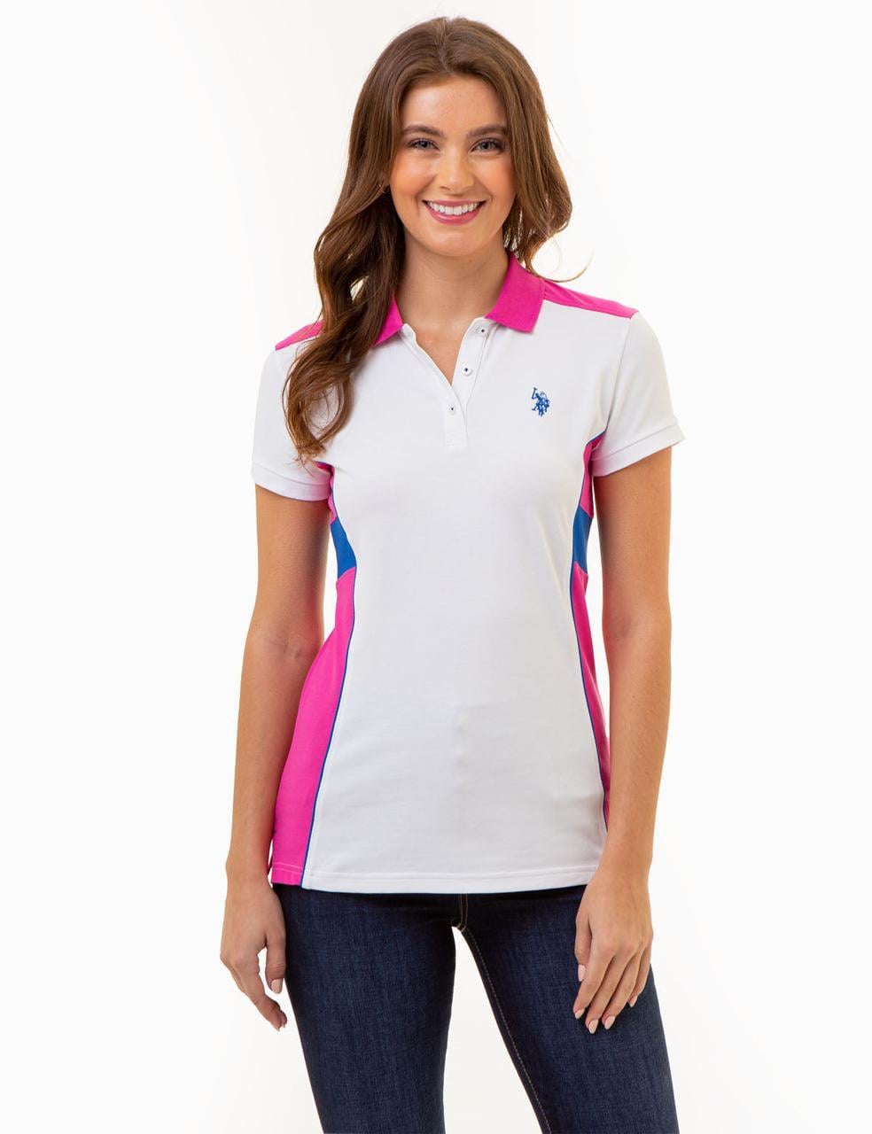 Поло женское US Polo ASSN FUCHSIA FEDORA XS Белый (2222818797)