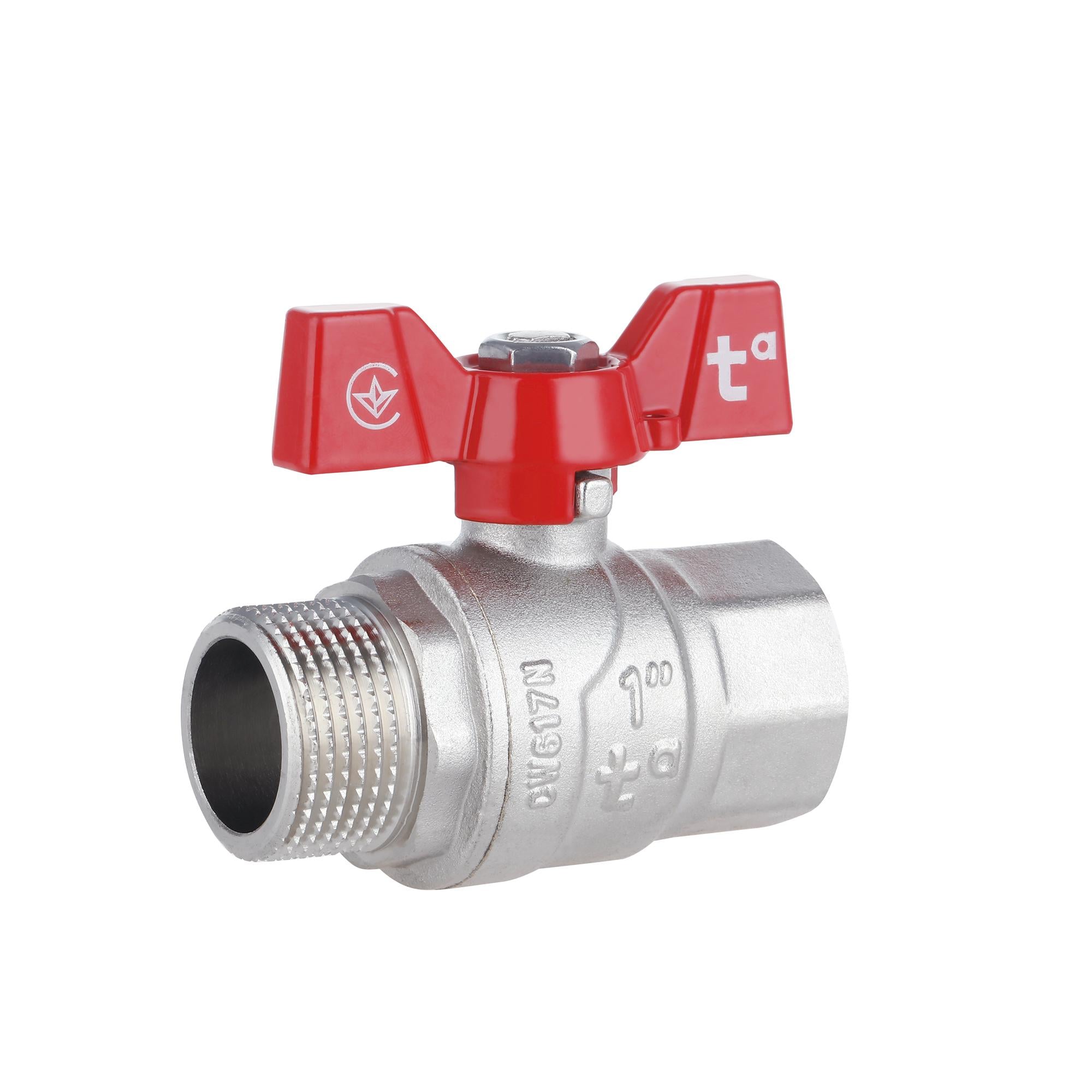 Кран шаровой Thermo Alliance Forte 1" прямой латунь (SF607W25)