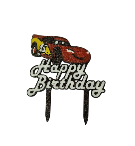 Топпер для торта Тачки Happy Birthday (800)