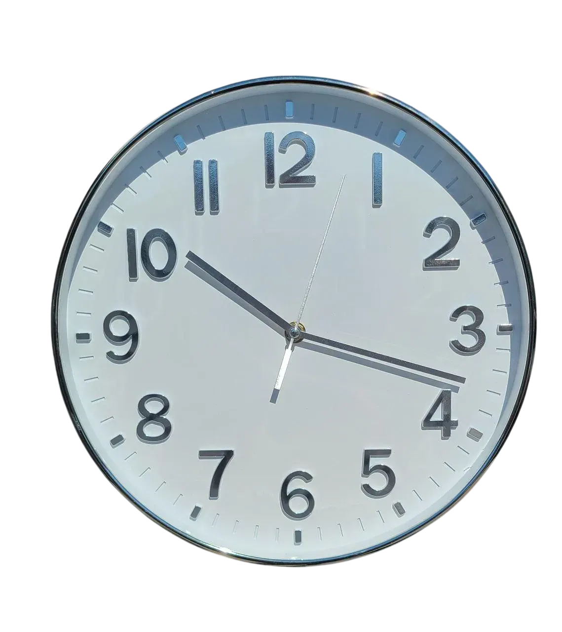 Часы настенные Quartz 045 Silver (26788686)