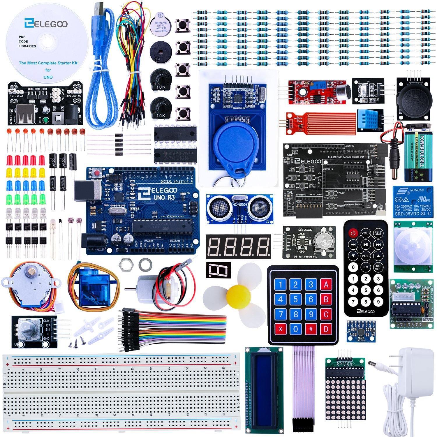 Конструктор-плата тренировочный ELEGOO UNO R3 Project Most Complete Starter Kit (00-00029525)