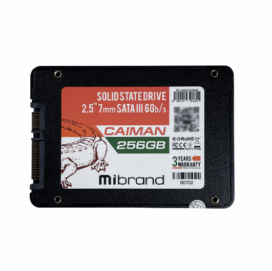 Твердотельный накопитель Mibrand Caiman 256 Гб (MI2.5SSD/CA256GB) - фото 1