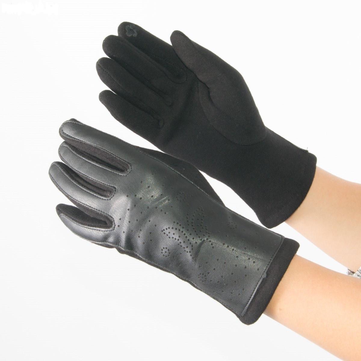 Женские перчатки трикотажные для сенсорных телефонов L (18-1-13/4)