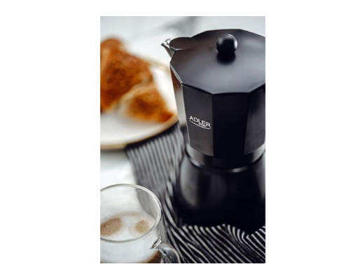 Кофеварка гейзерная Adler алюминиевая на 9 порций 520 мл (AD 4420) - фото 7 Кофеварка гейзерная Adler алюминиевая на 9 порций 520 мл (AD 4420) - фото 7