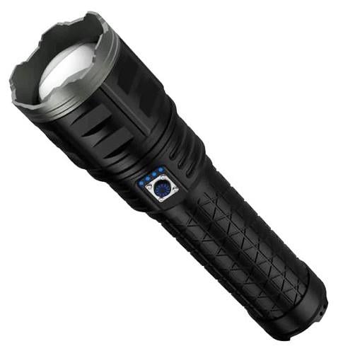 Фонарь ручной тактический AK138 White Laser Powerbank IP44 Type-C zoom 4х18650 аккумуляторный Черный (2927806943)