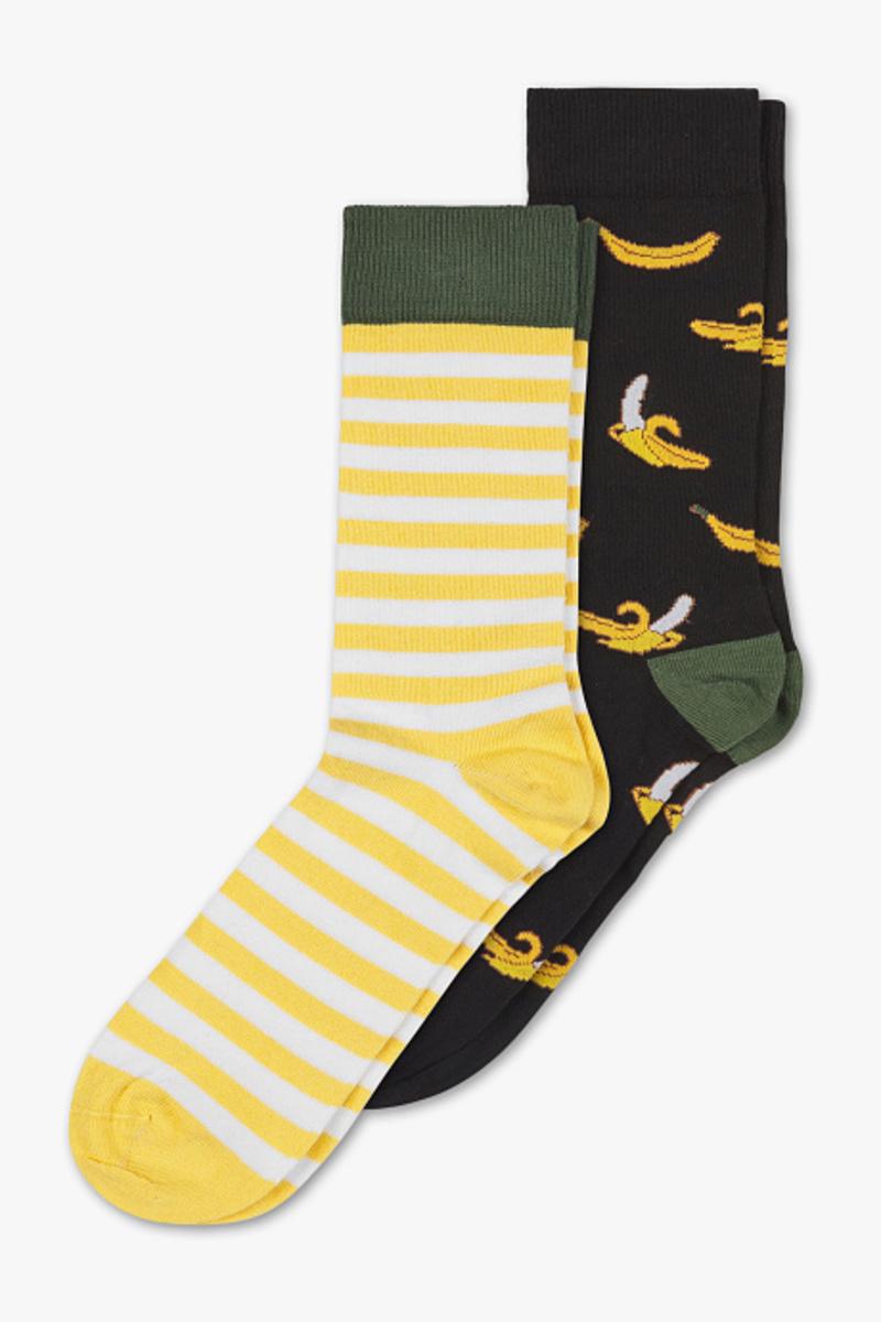 Шкарпетки C&A 2 пари р. 39-42 Жовтий/Чорний (9537164325705)