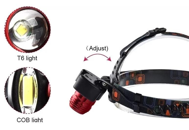 Ліхтар налобний 2118 T6/2COB (2068668024) - фото 5 Ліхтар налобний 2118 T6/2COB (2068668024) - фото 5