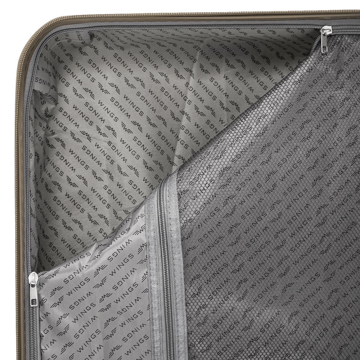 Чемодан полипропиленовый Wings PHX01 средний Шампань (Wp00546) - фото 8