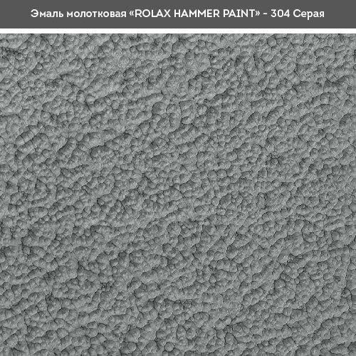 Эмаль молотковая Rolax Hammer 3в1 0,75 л Серый (29/1420) - фото 2