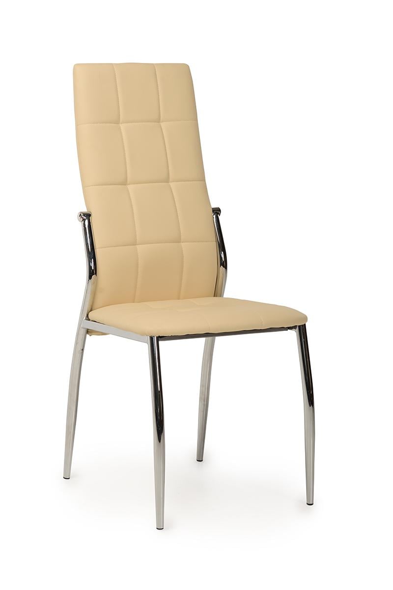 Стул обеденный мягкий Ветро Мебель N-20 1000х445х550 металл/искусственная кожа Молочный/Серебристый Стул обеденный мягкий Ветро Мебель N-20 1000х445х550 металл/искусственная кожа Молочный/Серебристый