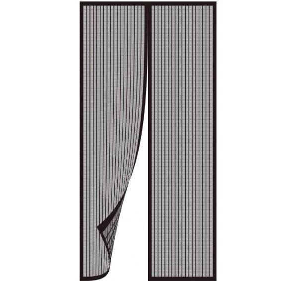 Анти москітна сітка Magic Mesh для дверей на магнітах 210х100 см Чорний