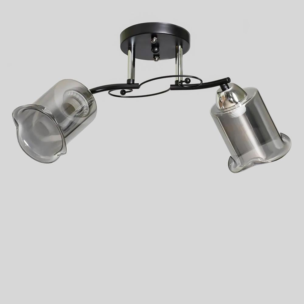 Люстра потолочная Light House SC-19362/2 CR/BK 460х160х240 мм Черный/Хром/Серый